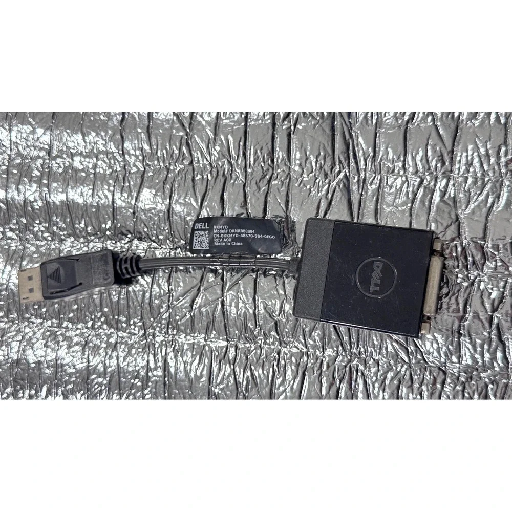 Dell DisplayPort to DVI-D Single Link Adapter DANARBC084 KKMYD Black